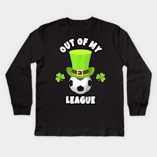 Soccer Coaches Out of My League Kids Long Sleeve T-Shirt